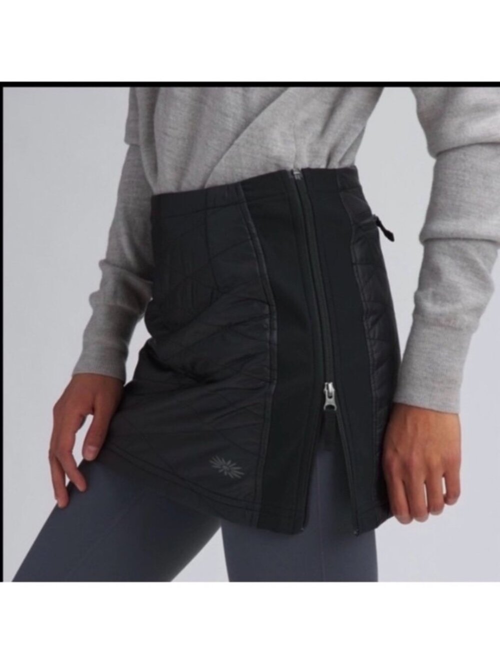 Skhoop Karin Insulated Skirt, Small, Black